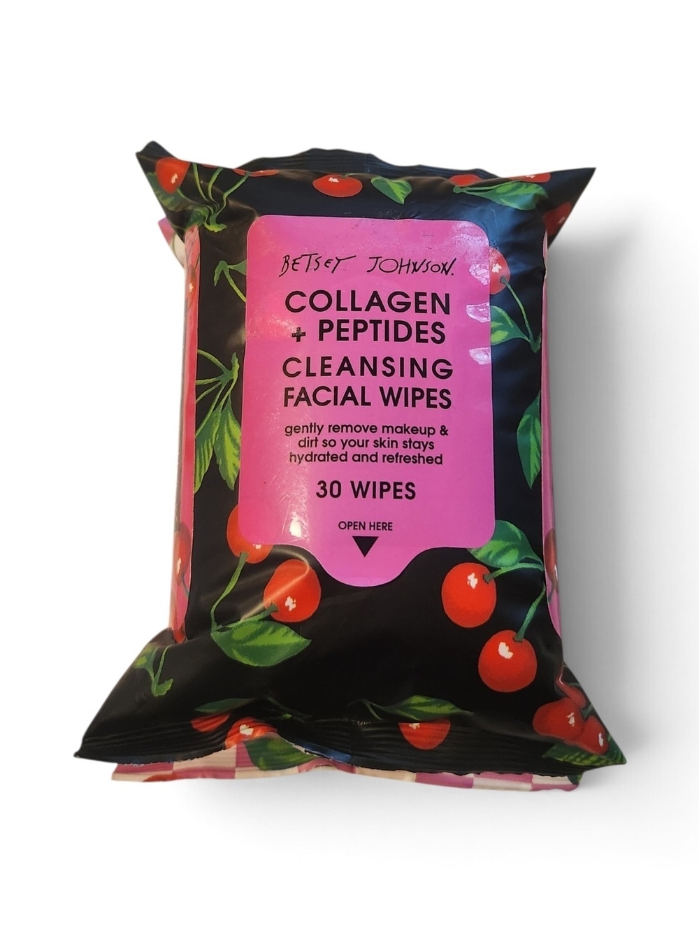Betsey Johnson 4-Pack Collagen Peptides Cleansing Facial Wipes